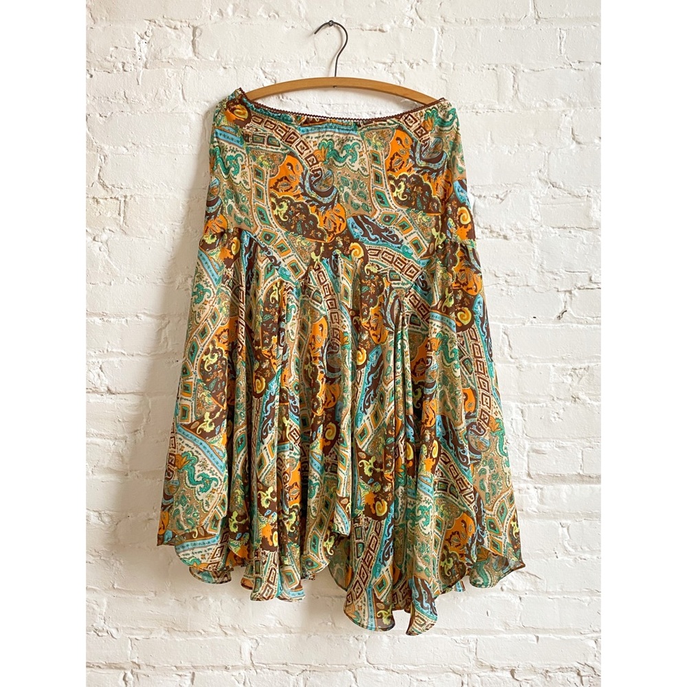 Vintage 90s NEWSWORTHY Y2K Boho Hippie Skirt